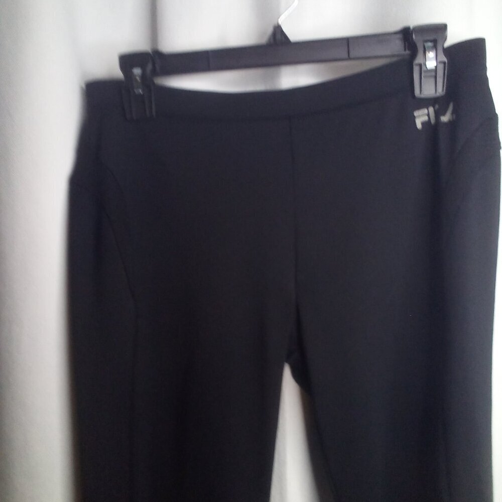 Fila Sport Capri Pants Women M Active Athletic Black - Picture 13 of 15